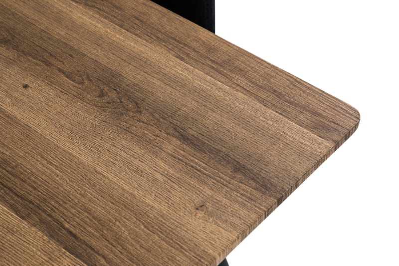 Marcelen Spisebordssæt 160 cm med 4 Nibe Stol - Brun/Sort - Spisebordssæt