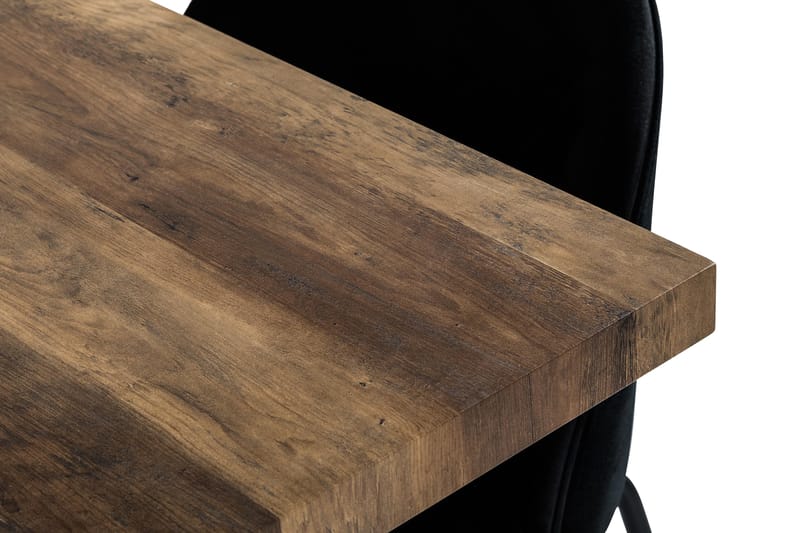 Marcelen Udvideligt Spisebordssæt 140 cm med 4 Felipe Stol - Brun/Sort - Spisebordssæt