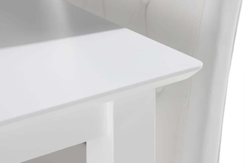 Michigan Spisebord 120 cm med 4 Brunnevik Spisebordsstol - Hvid - Spisebordssæt