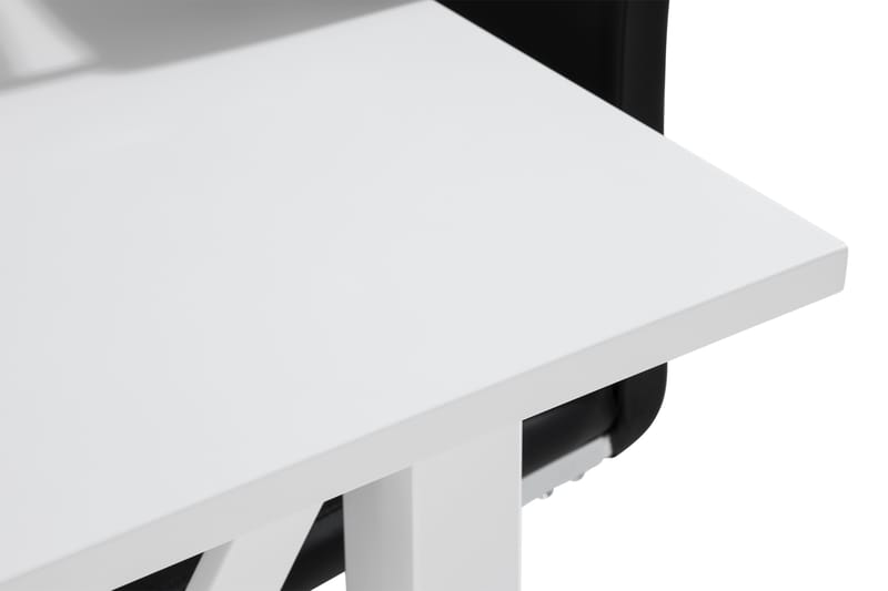 Milla Spisebordssæt med 4 Isoda Stol - Hvid/Sort - Spisebordssæt