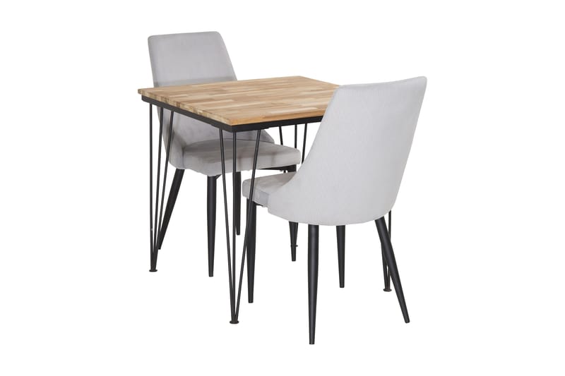 Miva Spisebordssæt med 2 Ludde Spisebordsstol - Spisebordssæt