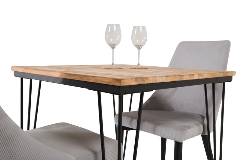 Miva Spisebordssæt med 2 Ludde Spisebordsstol - Spisebordssæt