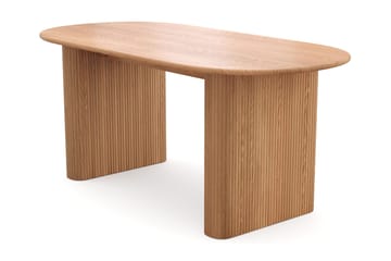 Noira spisegruppe rektangulær 180 cm eg med 6 Milva spisestole - Eg - Møbler - Borde - Spisebordssæt