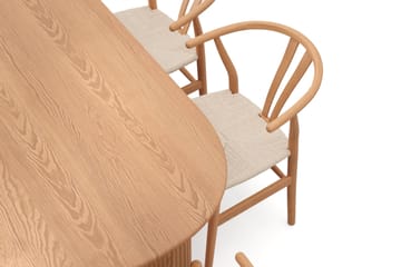 Noira spisegruppe rektangulær 220 cm eg med 6 Dastoori spisebordsstole - Eg - Møbler - Borde - Spisebordssæt