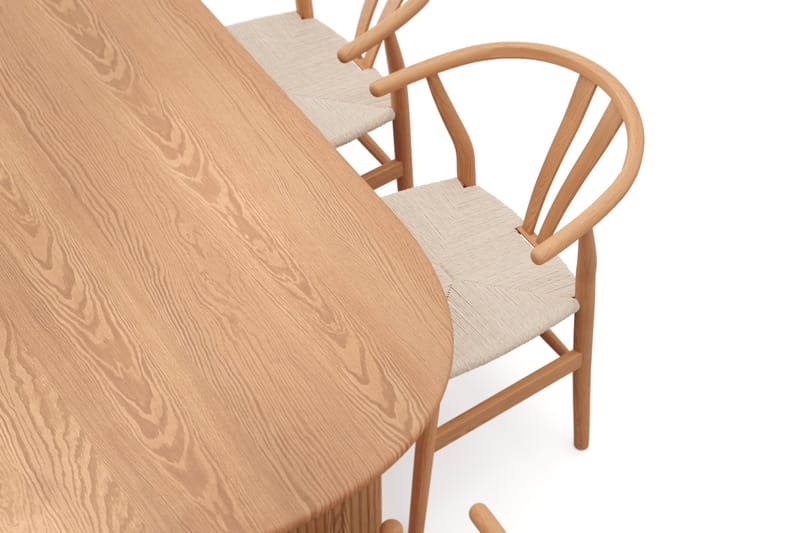 Noira spisegruppe rektangulær 220 cm eg med 6 Dastoori spisebordsstole - Eg - Møbler - Borde - Spisebordssæt