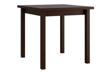Patrickswell Kvadratisk Spisebordssæt 80x80 cm – Spisebord med 4 Spisestole med Betrukket Ryg i Træ - Mørkebrun|Olivengrøn - Møbler - Borde - Spisebordssæt