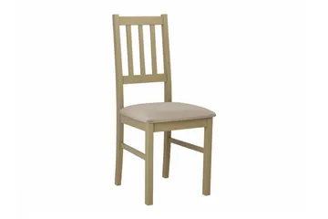 Patrickswell Kvadratisk Udtrækkeligt Spisegruppe 80–110 cm – Spisebord med 4 Spisestole med Sprosserygge i Træ - Natur|Beige - Møbler - Borde - Spisebordssæt