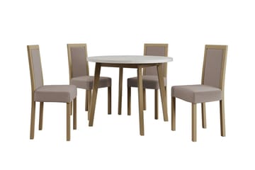 Patrickswell Spisegruppe - Beige/Træ/Brun - Møbler - Borde - Spisebordssæt