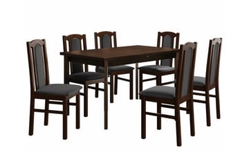 Patrickswell Spisegruppe - Grå/træ - Møbler - Borde - Spisebordssæt