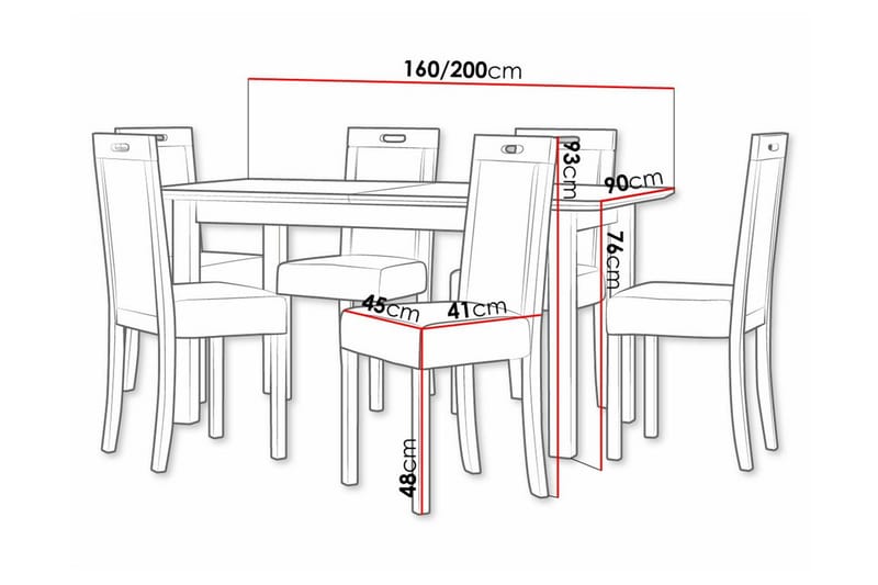 Patrickswell Spisegruppe - Møbler - Borde - Spisebordssæt