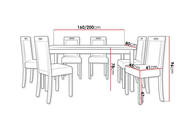 Patrickswell Spisegruppe - Møbler - Borde - Spisebordssæt