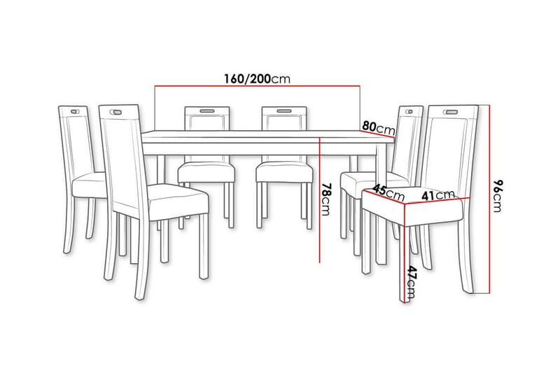 Patrickswell Spisegruppe - Møbler - Borde - Spisebordssæt