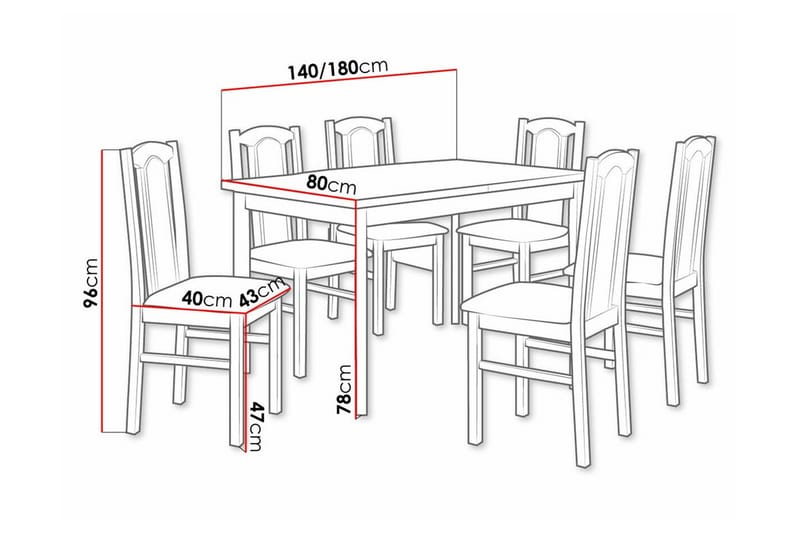 Patrickswell Spisegruppe - Møbler - Borde - Spisebordssæt