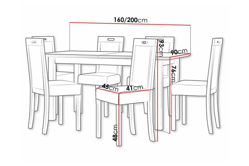 Patrickswell Spisegruppe - Møbler - Borde - Spisebordssæt