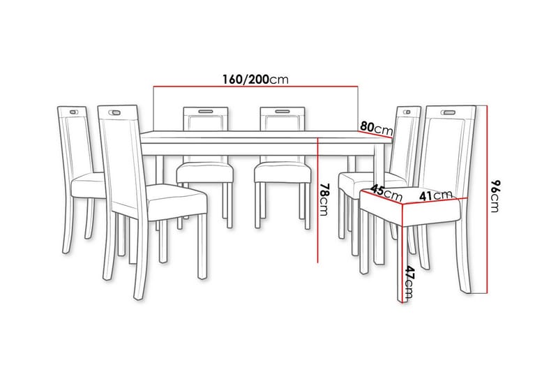 Patrickswell Spisegruppe - Møbler - Borde - Spisebordssæt