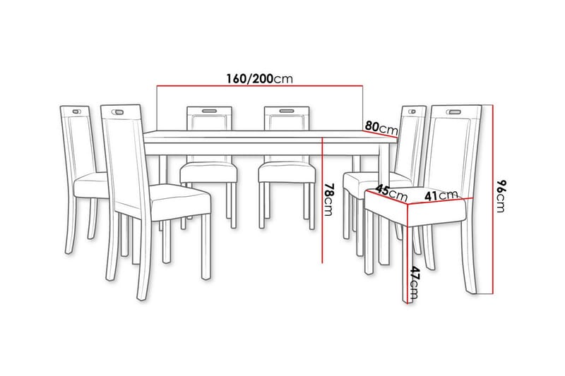 Patrickswell Spisegruppe - Møbler - Borde - Spisebordssæt