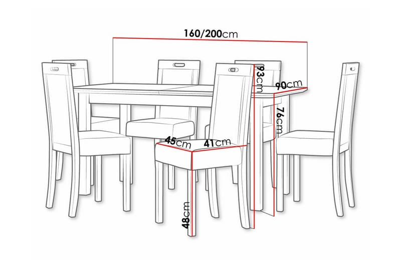 Patrickswell Spisegruppe - Møbler - Borde - Spisebordssæt