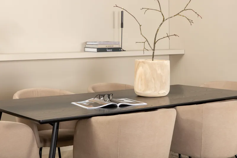 Pippi spisebord med 6 Berit Spisebordsstol - Møbler - Borde - Spisebordssæt