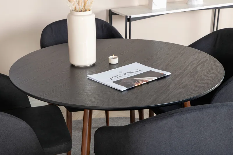 Ridones Spisebordssæt Rund 100 cm + 4 Kullersbro Spisebordss - Møbler - Borde - Spisebordssæt