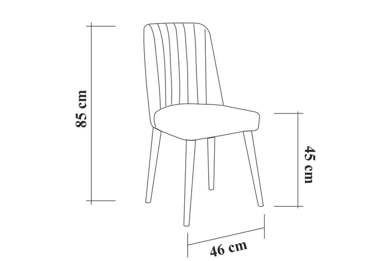 Shundrea Spisebordssæt 4 dele 75 cm - Hvid - Møbler - Borde - Spisebordssæt