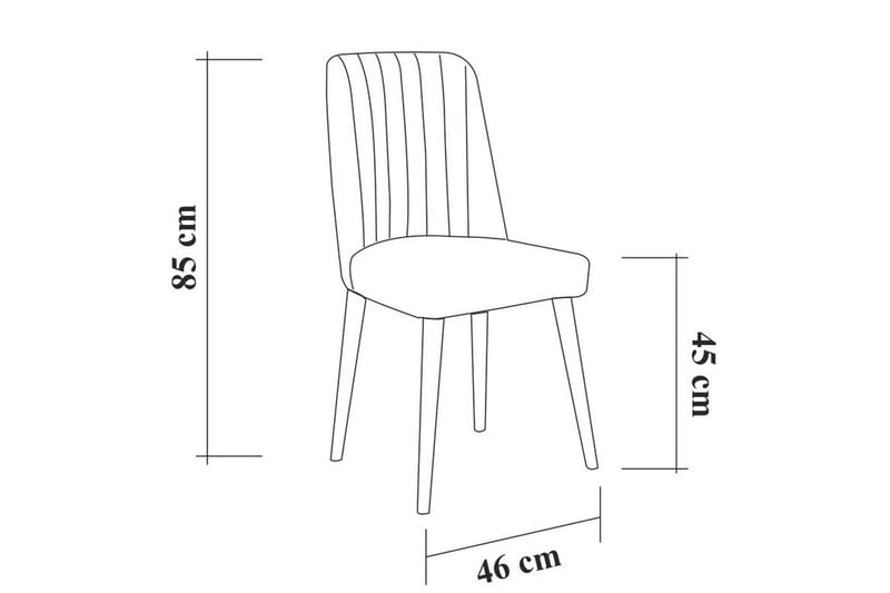 Shundrea Spisebordssæt 4 dele 75 cm - Hvid - Møbler - Borde - Spisebordssæt