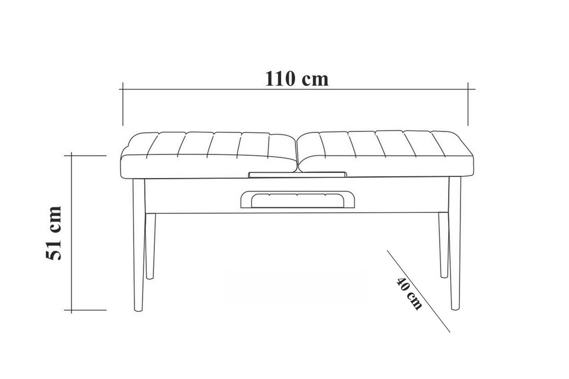 Shundrea Spisebordssæt 5 dele 75 cm - Træ/natur - Møbler - Borde - Spisebordssæt