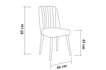Shundrea Spisebordssæt 5 dele 75 cm - Træ/natur - Møbler - Borde - Spisebordssæt