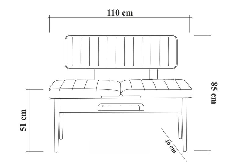 Shundrea Spisebordssæt 5 dele 75 cm - Træ/natur - Møbler - Borde - Spisebordssæt