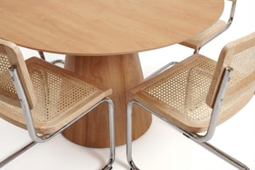 Siena spisegruppe rund 110 cm eg med 4 Build spisebordsstole - Eg - Møbler - Borde - Spisebordssæt