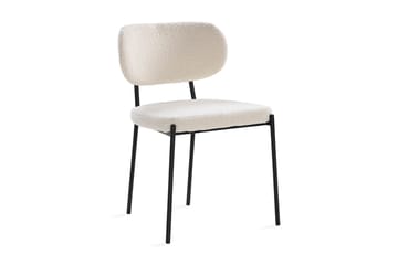 Siena spisegruppe rund 150 cm Sort med 6 Gemmiano spisestole - Sort - Møbler - Borde - Spisebordssæt