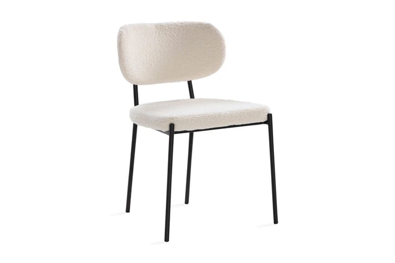 Siena spisegruppe rund 150 cm Sort med 6 Gemmiano spisestole - Sort - Møbler - Borde - Spisebordssæt