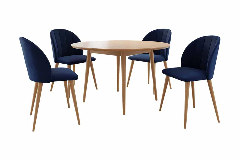 Spisebordssæt, Blå