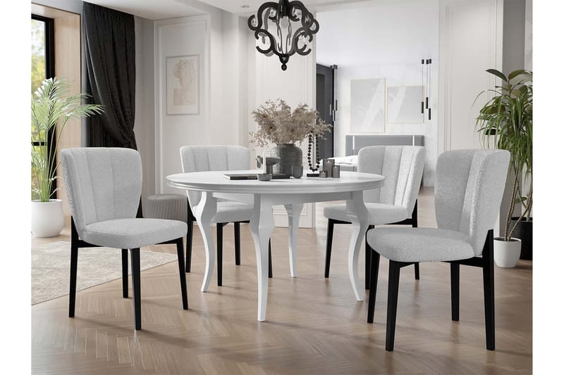 Spisebordssæt - Grå|Sort - Møbler - Borde - Spisebordssæt