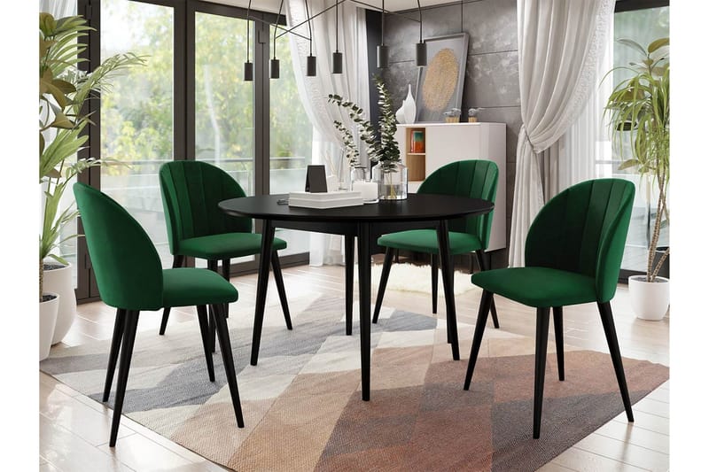 Spisebordssæt - Grøn - Møbler - Borde - Spisebordssæt
