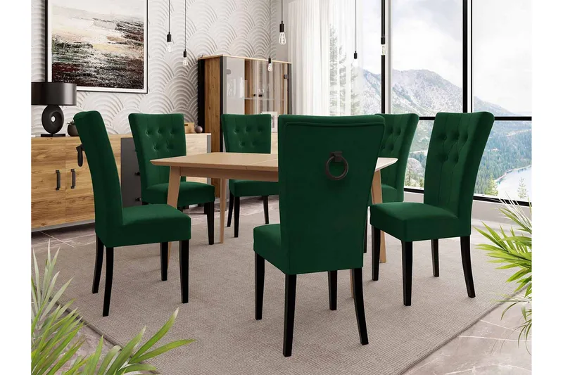 Spisebordssæt - Grøn|Natur - Møbler - Borde - Spisebordssæt