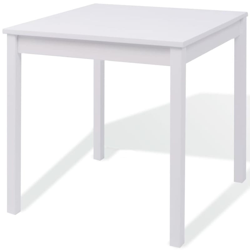 Spisebordssæt I Fyr, Hvid, 5 Dele - Hvid - Spisebordssæt