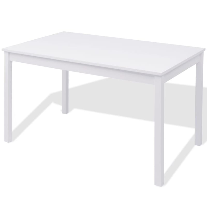 Spisebordssæt I Fyr, Hvid, 7 Dele - Hvid - Spisebordssæt