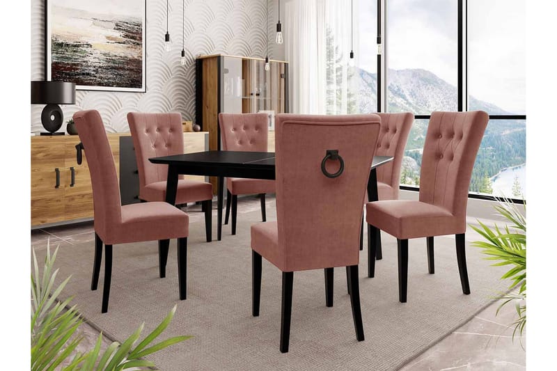 Spisebordssæt - Lyserød - Møbler - Borde - Spisebordssæt