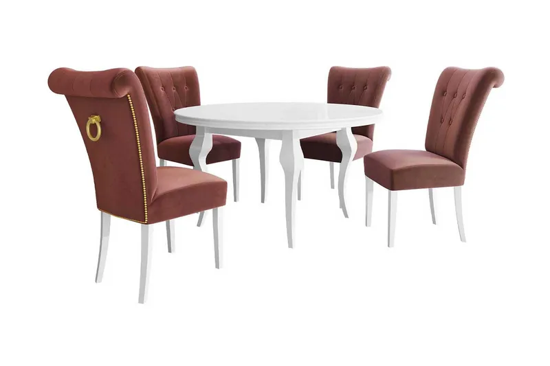 Spisebordssæt, Lyserød