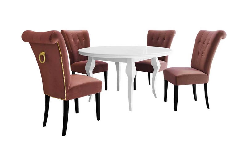 Spisebordssæt, Lyserød