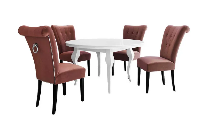 Spisebordssæt, Lyserød