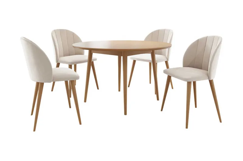 Spisebordssæt, Lyserød