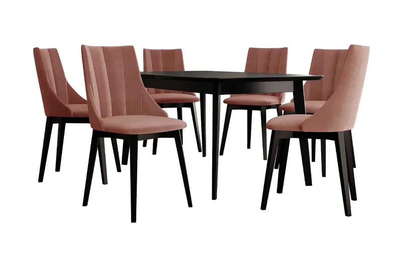 Spisebordssæt, Lyserød