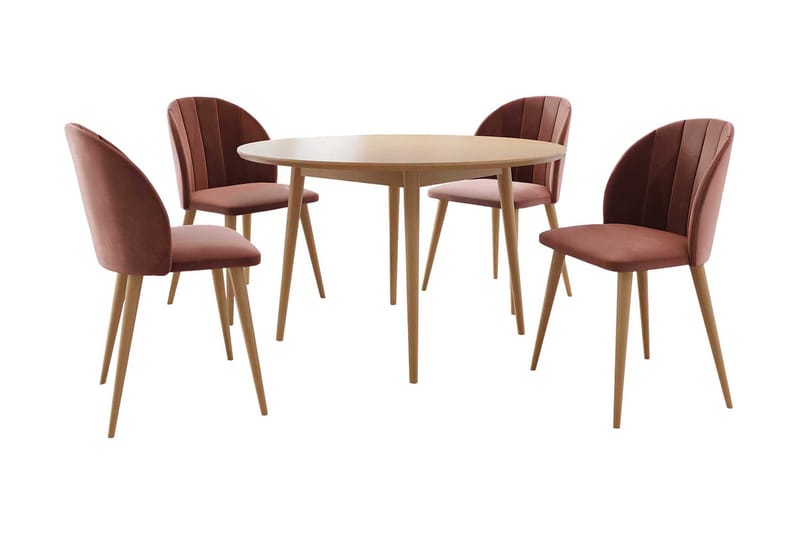 Spisebordssæt, Lyserød