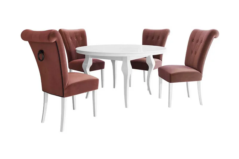 Spisebordssæt, Lyserød