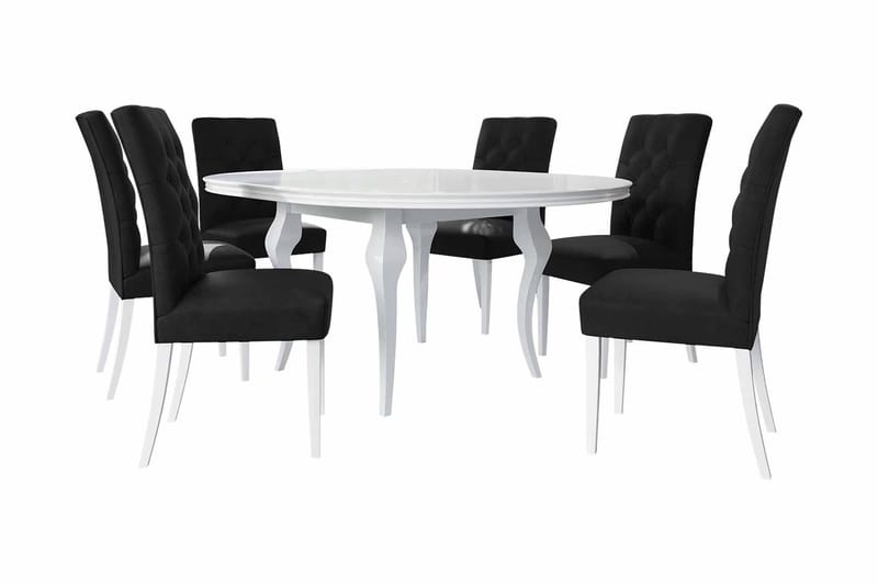 Spisebordssæt, Sort