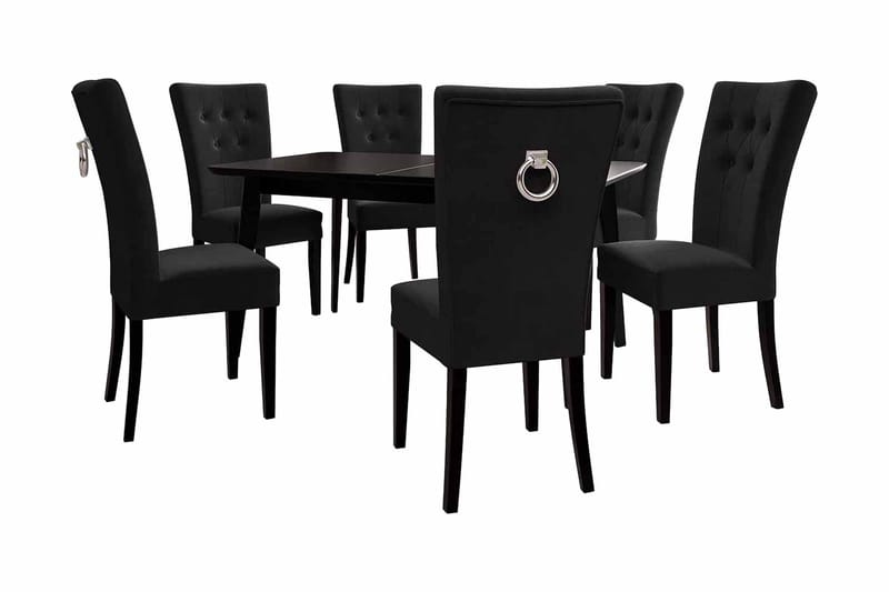 Spisebordssæt, Sort