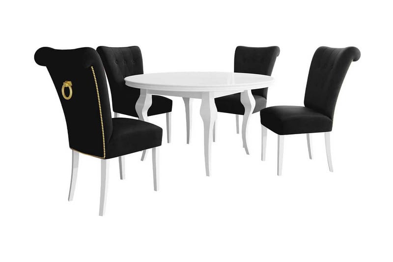 Spisebordssæt, Sort