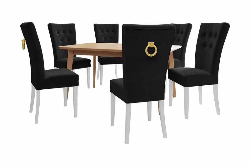 Spisebordssæt, Sort