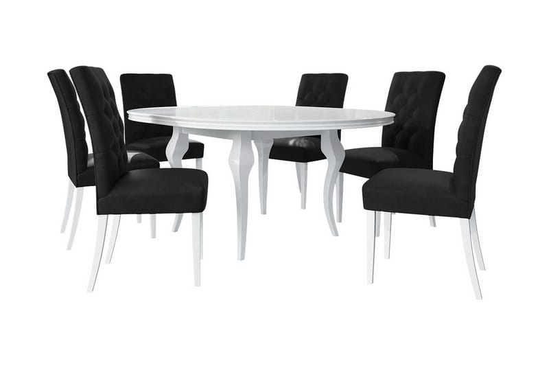 Spisebordssæt, Sort